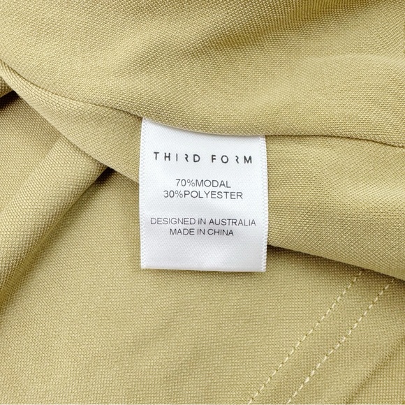 Third Form One Shoulder Maxi Dress Khaki Size US 8 - Picture 14 of 14